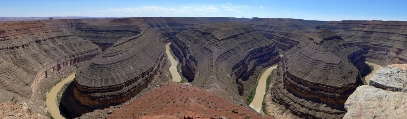 Goosenecks SP, zicht op San Juan River