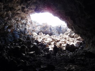 In de lava tunnels