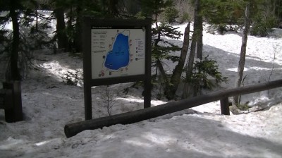 het wandelpad bij bear lake