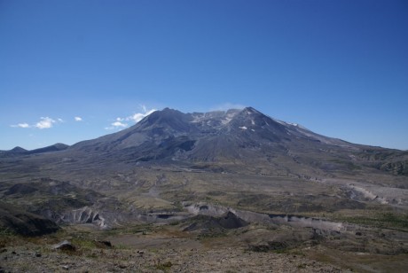 Uitzicht op Mnt st Helens vanaf het truman trail richting Harry's ridge (westkant)
