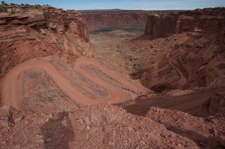 Mineral Bottom road, net ten noorden van Canyonlands