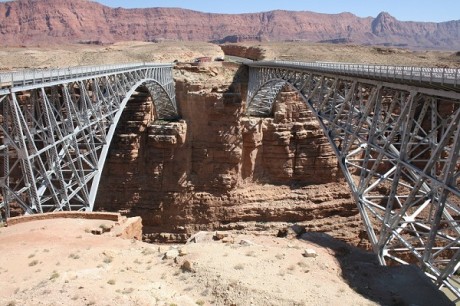 Bridges over Colorado river. Page to North Rim Grand Canyon