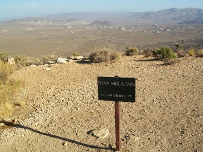 Uitzicht vanaf Ryan Mountain